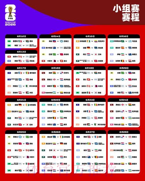 2026世界杯小组赛赛程今日全程直播在哪里看